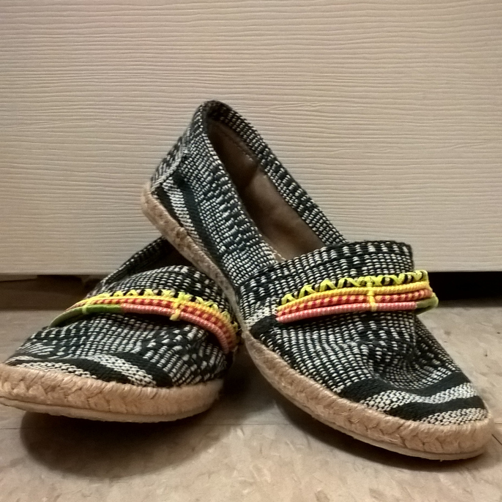 NWOT KAANAS x sequence Navy Espadrille Flats 5M